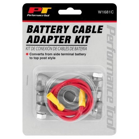 PERFORMANCE TOOL Battery Cable Adapter Kit, W1681C W1681C